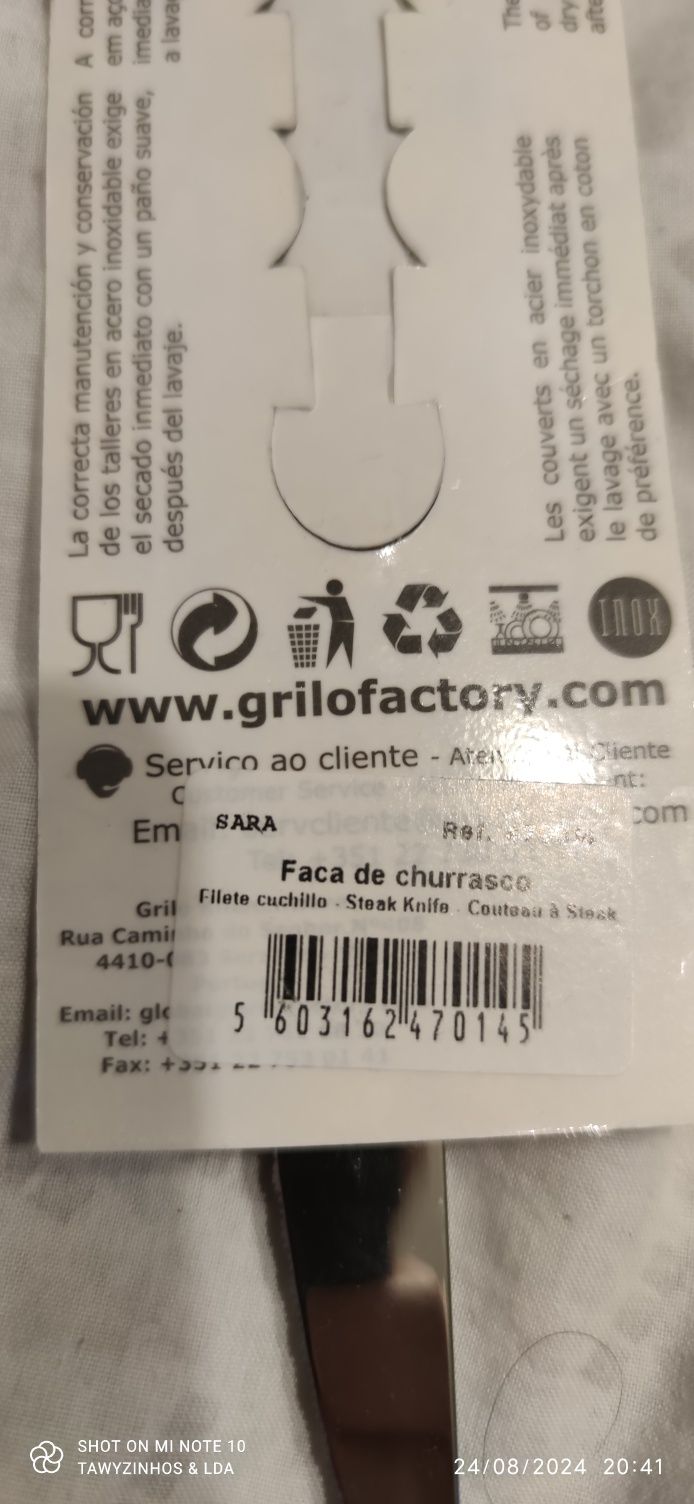 Facas garfos inox ,marca Grilo(made in Portugal)