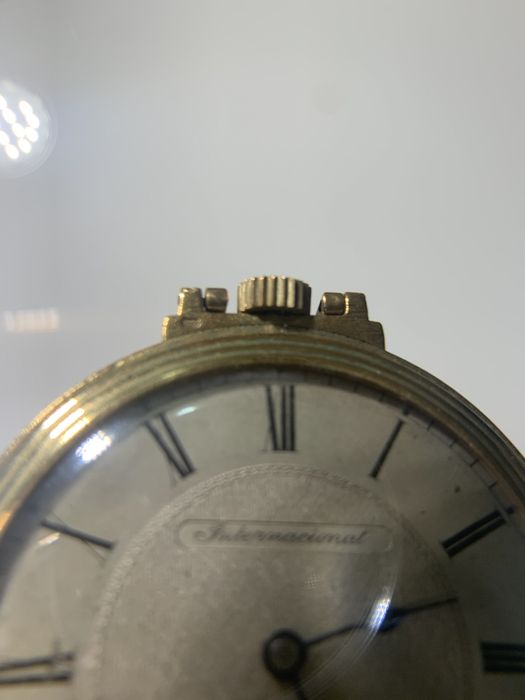 Relógio de bolso antigo banhado a ouro