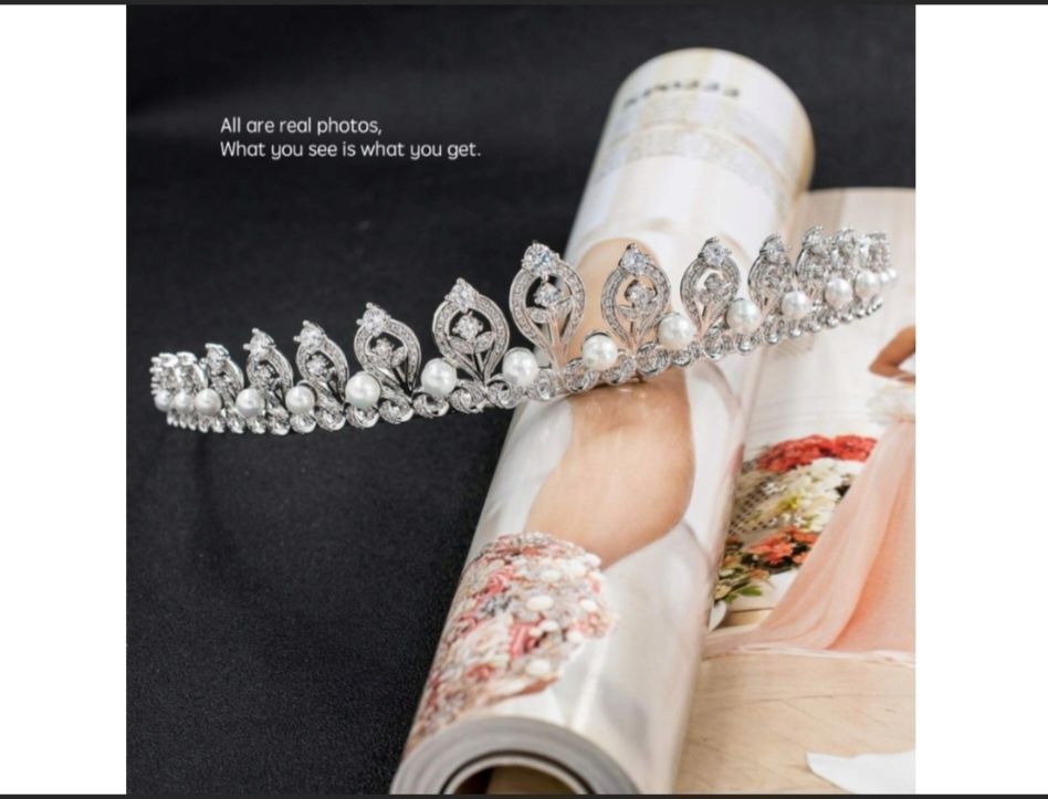 Ozdoba ślubna Tiara Diadem