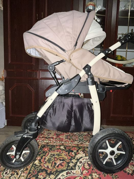 Дитяча коляска 2 в 1 (люлька + прогулянковий блок)