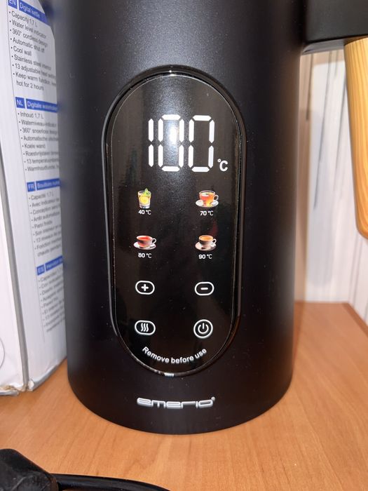 Новий чайник Emerio з цифровим дисплеєм