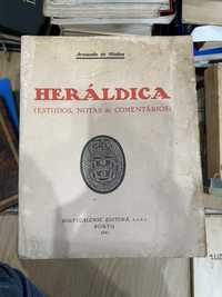 Livro raro de Armando de Mattos - Heráldica (Escudos, Notas e Comentários)