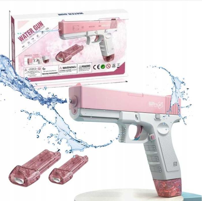 Pistolet na wodę automatyczny elektryczny Glock, 2 magazynki