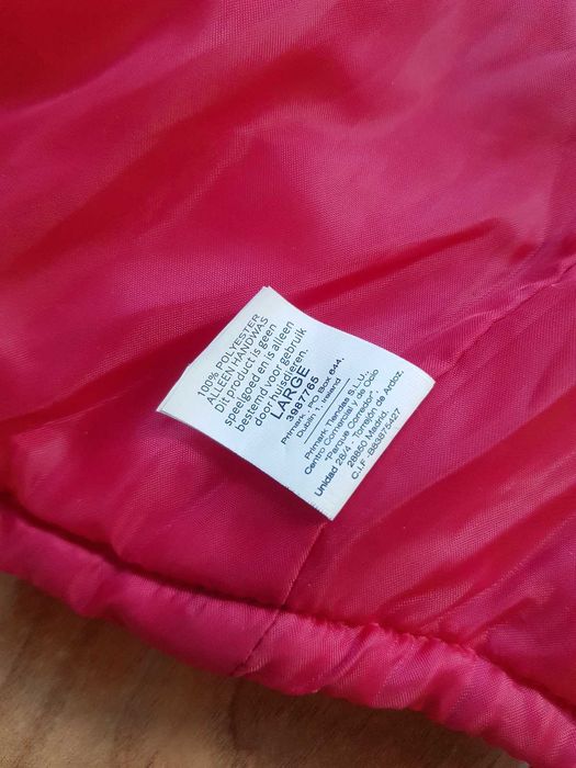 Czerwono niebieska kurtka na zamek Primark Pets L ocieplana