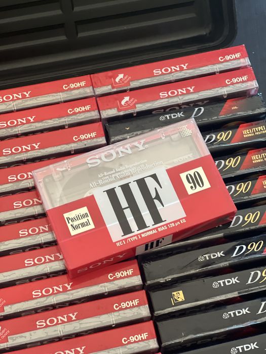 90 Cassetes NOVOS Sony HF90 TDK D90 c60