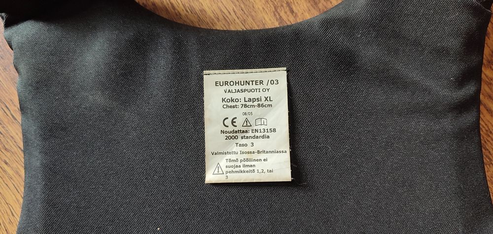 Kamizelka ochronna bezpieczeństwa jeździecka - XL dzieci - Euro Hunter