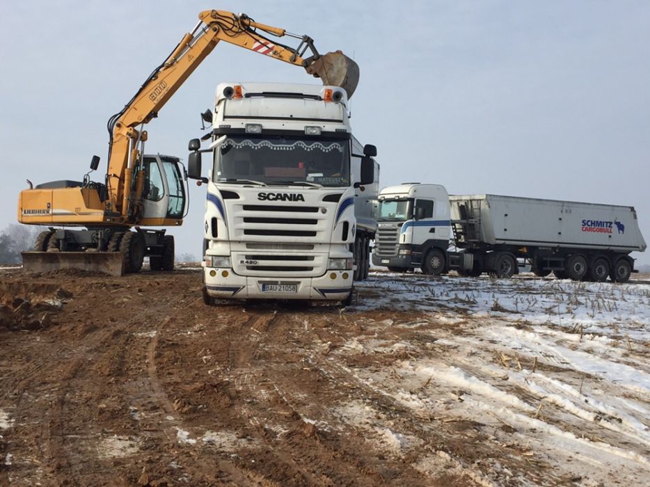 Wapno-Nawozowe, kreda,transport żwiru i kruszyw, żużel, Prace Ziemne