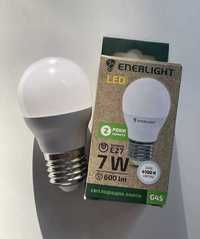 LED лампа ENERLIGHT 7W, E27 (лампочка/ КУЛЯ/ світлодіодна)