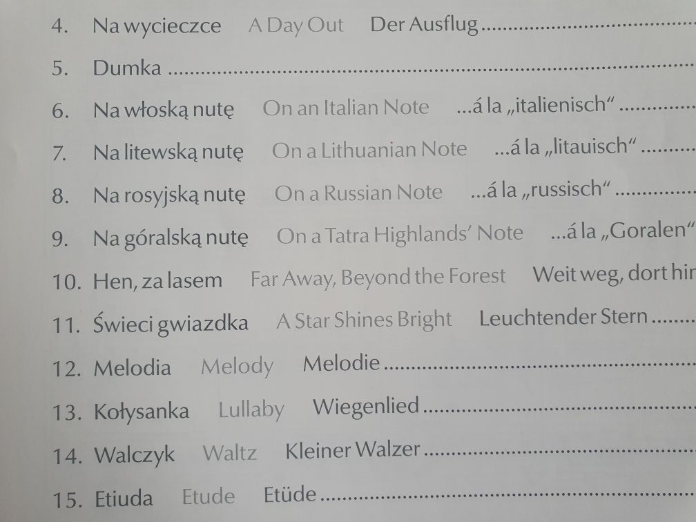Skrzypce, duety.