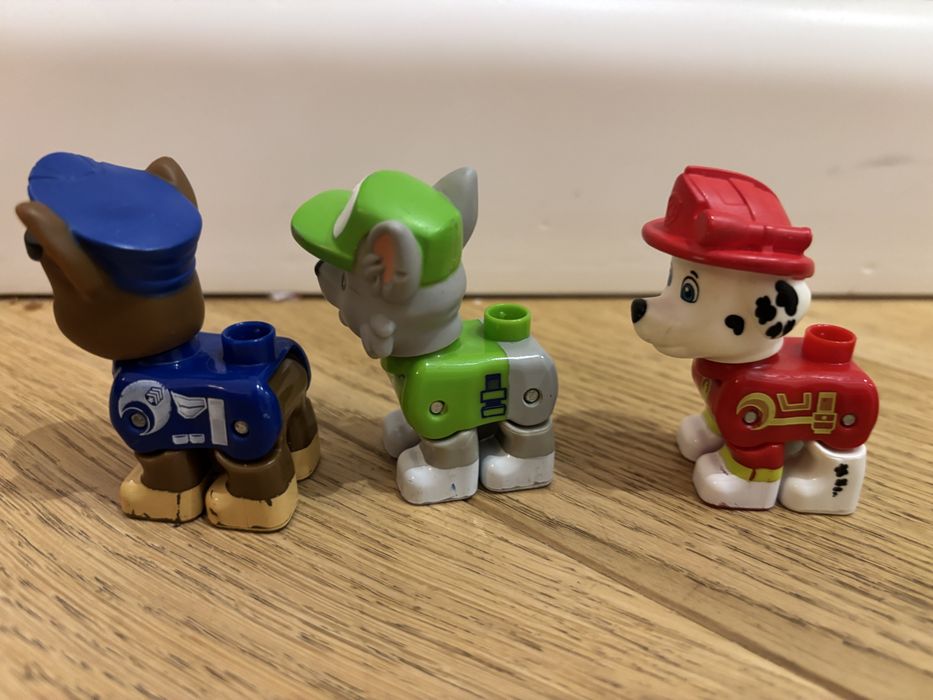 Psi patrol bloks lego duplo - figurki marshall rocky chase