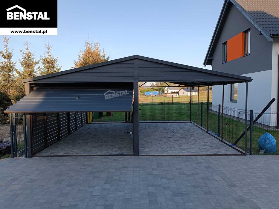 Garaże Blaszane Domki Ogrodowe Garaż blaszany 3x5 4x5 4x6 6x5 6x6 7x6