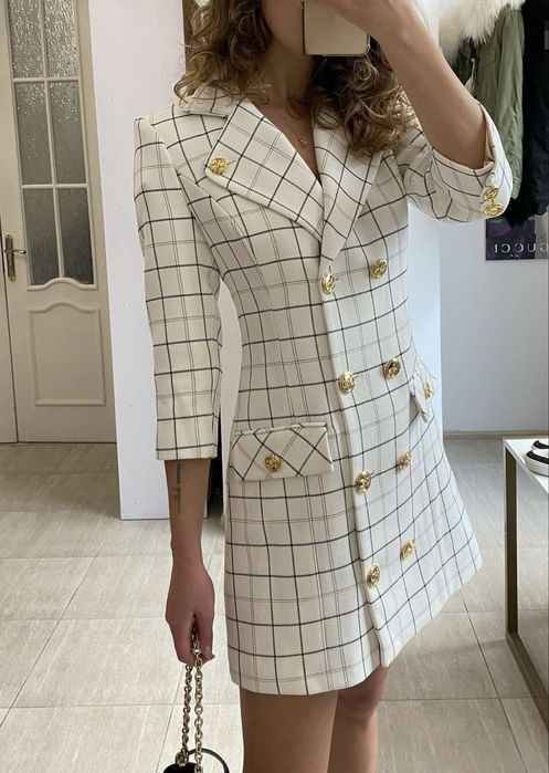 Нова Elisabetta Franchi оригінал оригинал платье пиджак сукня жакет