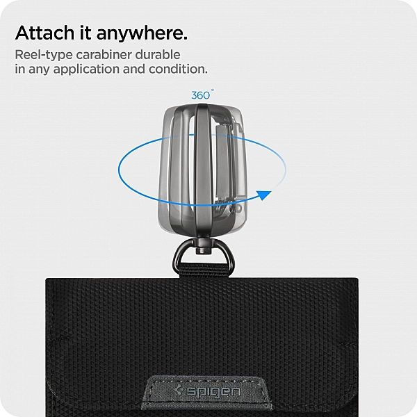 Etui Klatka Faradaya Spigen Pouch Keyless RFID Signal Blocker Black