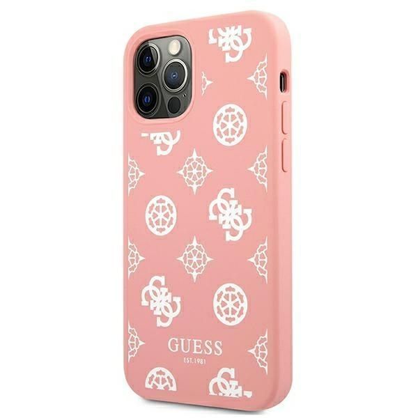 Guess Guhcp12Llspewpi Etui iPhone 12 Pro Max 6,7" Peony Różowy