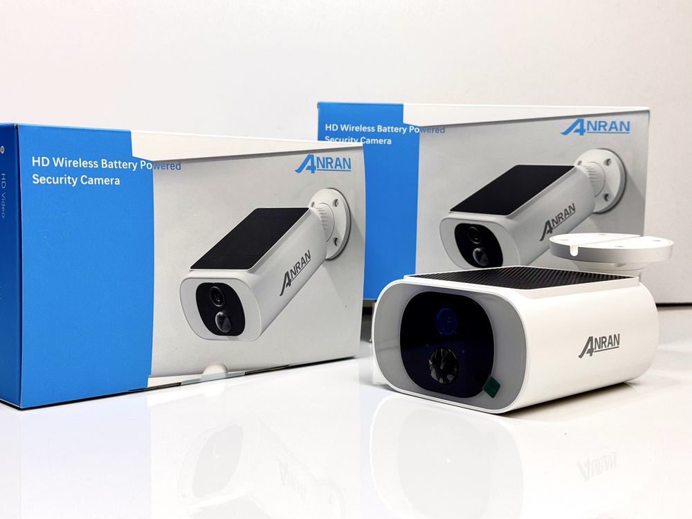 Бездротова Вулична Wi-Fi IP камера ANRAN C3 2K 3/5MP сонячною панеллю