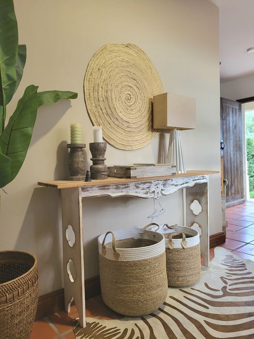 consola, mesa, aparador, corredor, rustico