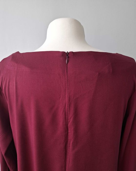 Nowa gotycka bordowa sukienka midi / mystic / soft goth / oversize /38