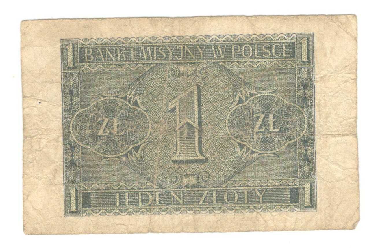 Stare polskie banknoty 50 20 5 1 zł okupacyjne 1940 rok 1941