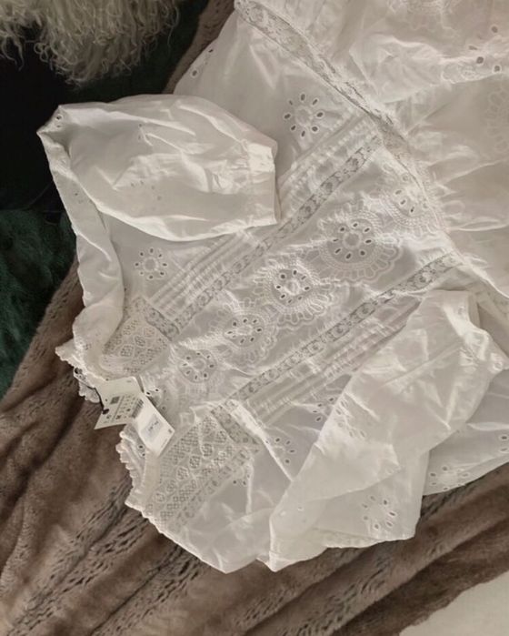 Zara zestaw bluzeczka i spódniczka M