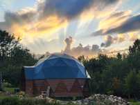 kopuła mieszkalna, glamping, domek letniskowy, sala warsztatowa