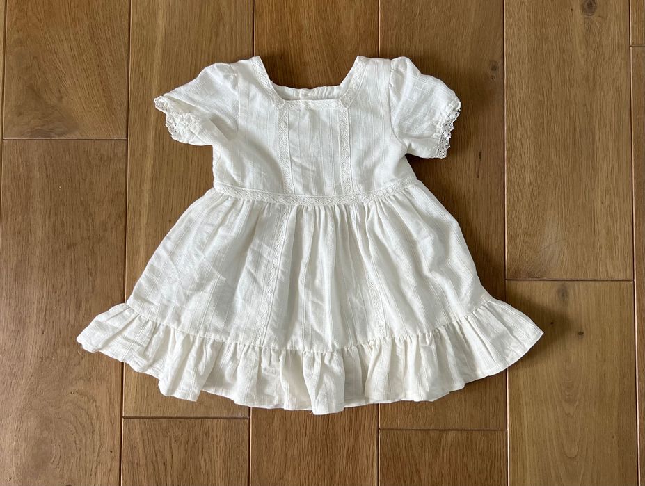 Sukienka biała/do Chrztu rozm 86 Mango