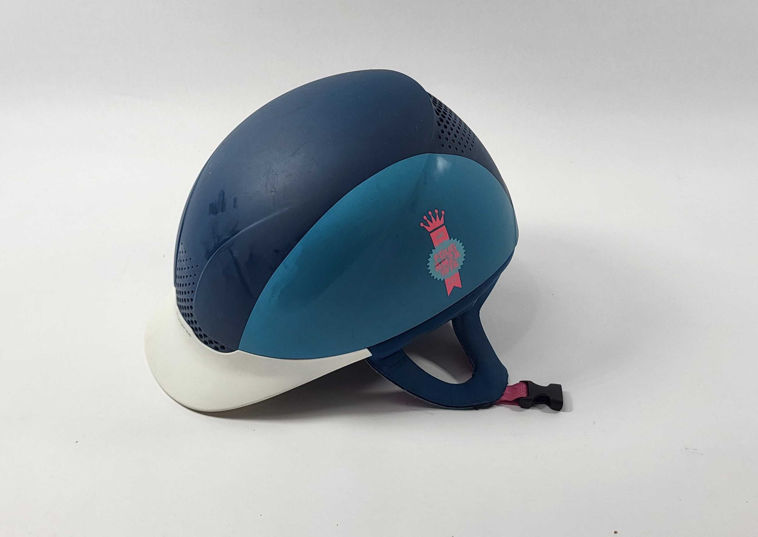 Kask jeździecki toczek dla dziecka fouganza 55-57cm