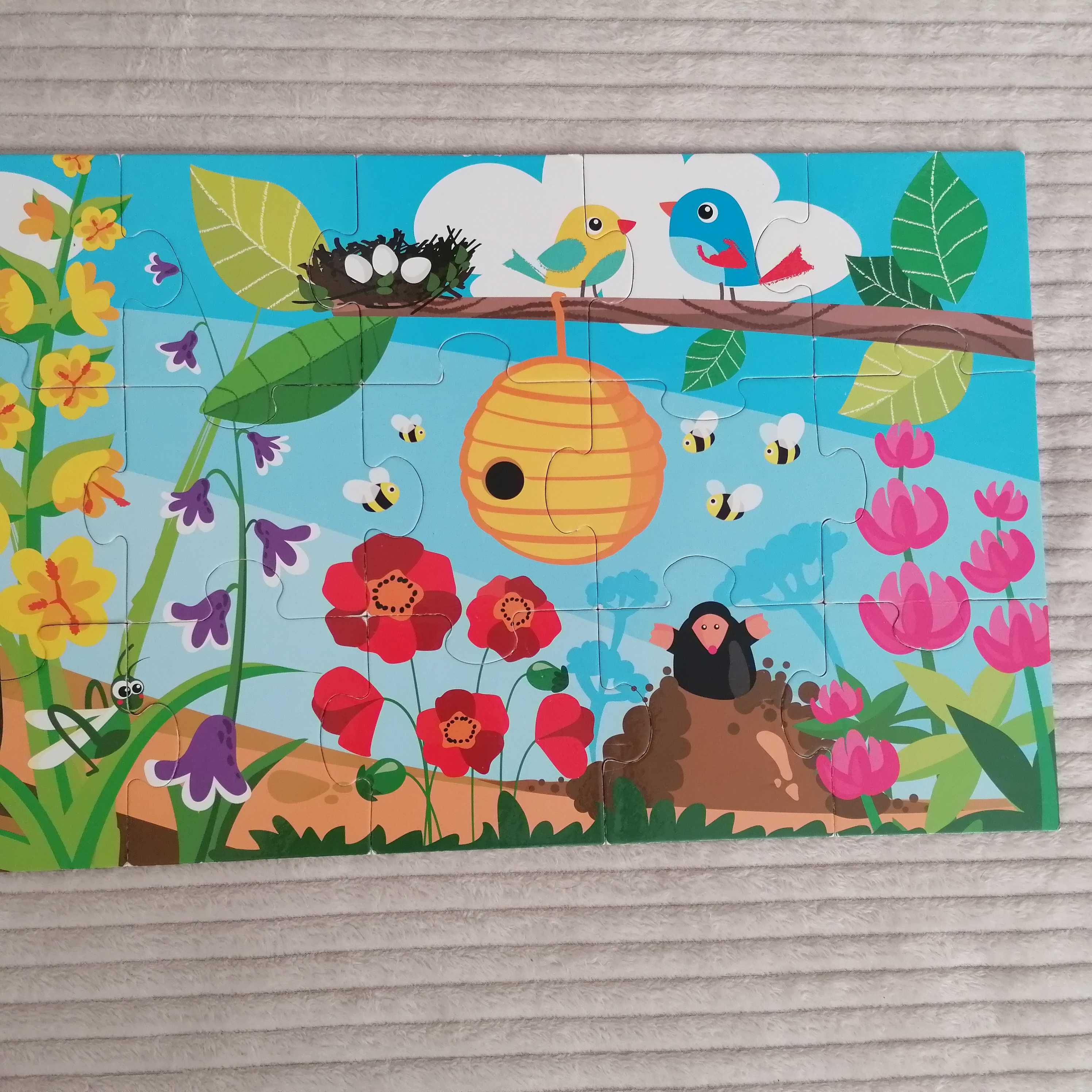 Moje pierwsze puzzle. Łąka. 27 elementów