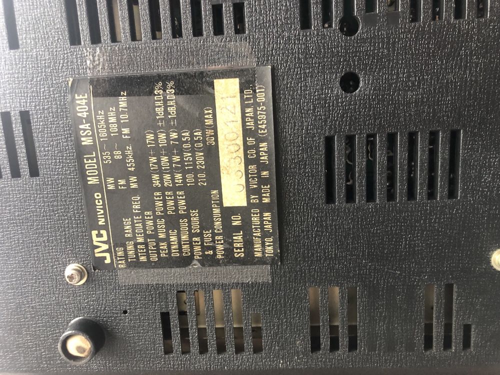 Amplituner JVC - MSA  404E