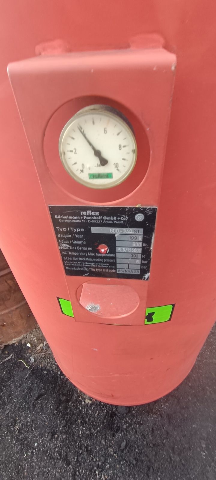 Zbiornik na powietrze, wodę 600l