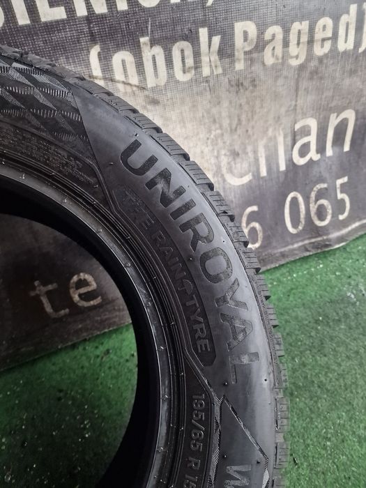 Opona zimowa 195/65/15 91T Uniroyal pojedyncza 2023 8.4mm jak Nowa