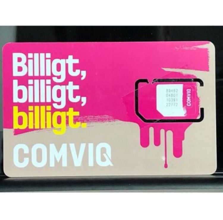 Starter Prepaid SIM Card Comviq Tele2 bez limitu Blocket SMS Aktywacja