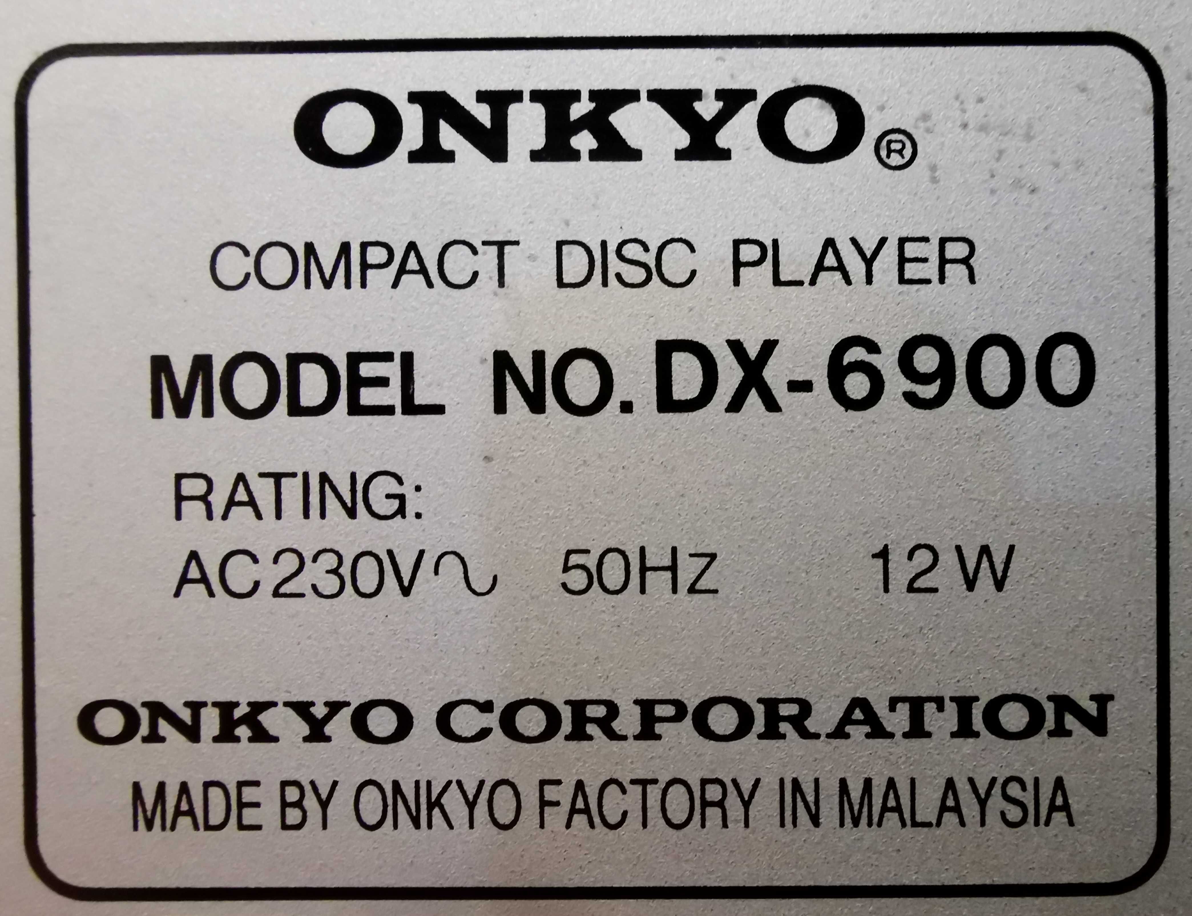 Odtwarzacz Cd Onkyo DX-6900