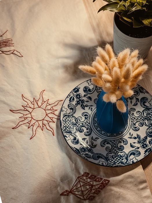 Ранер, доріжка на стіл, скатертина, різдвяний декор