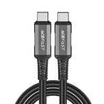 Kabel Acefast C1-09 USB-C / USB-C USB4 PD3.1/5A 1m - szaro-czarny