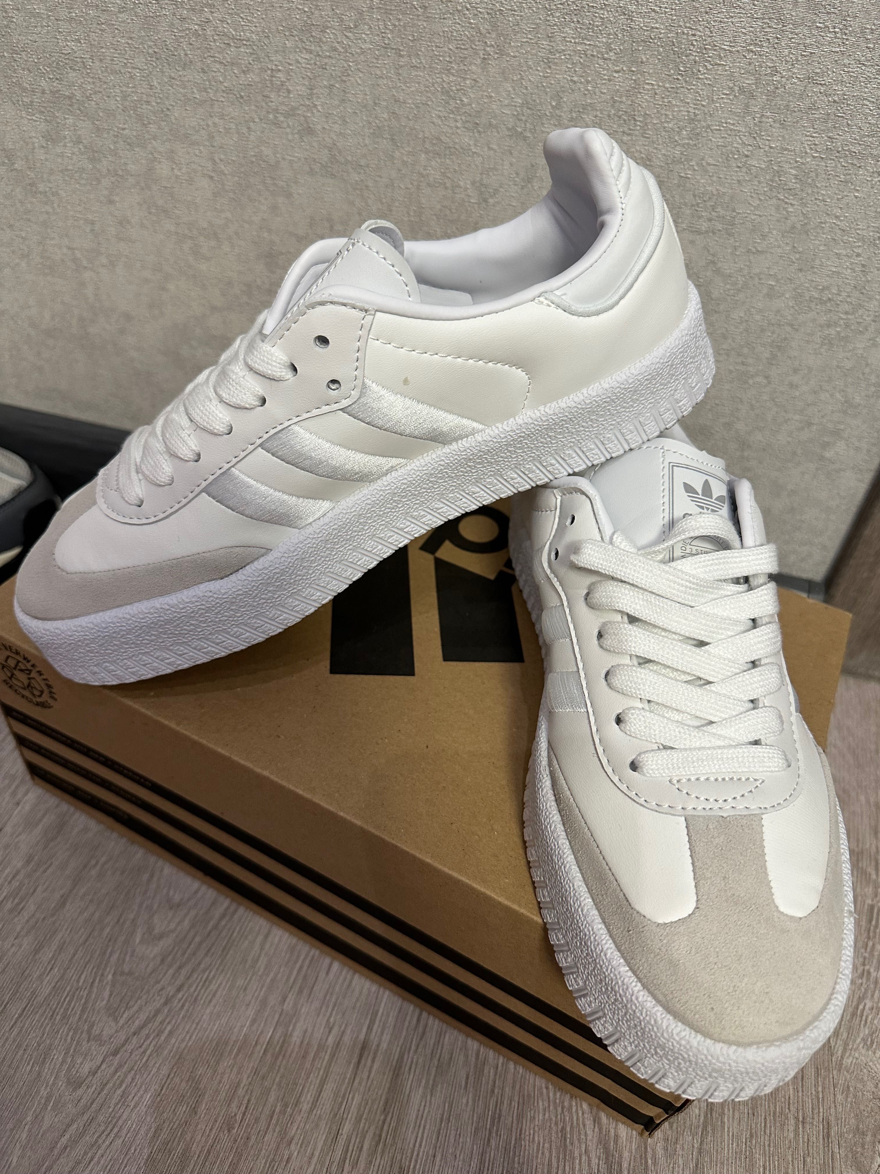 Кросівки adidas samba platform full white 40 р