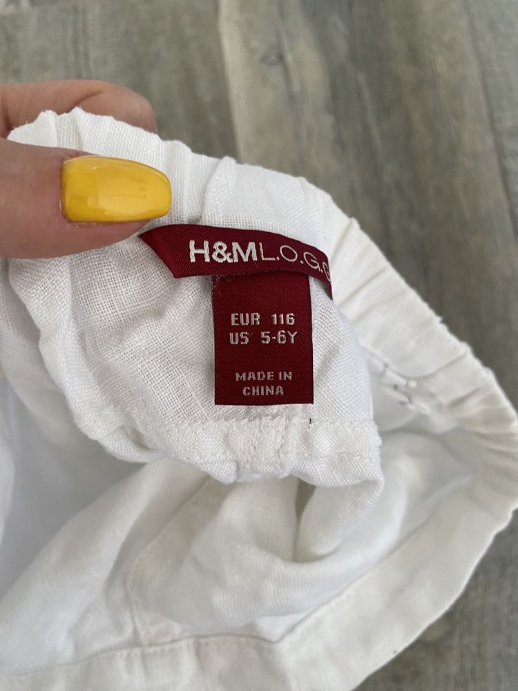 Спідниця юбка на дівчинку з льону H&M