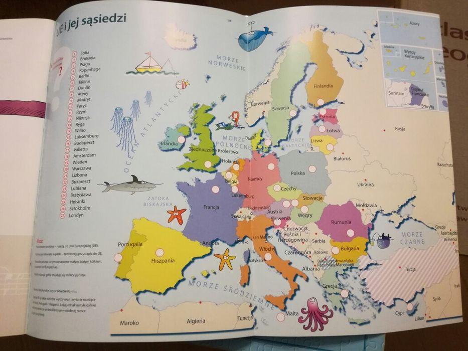 Sprzedam 3 atlasy geograficzne m.in Odkryjmy Europę dla dzieci