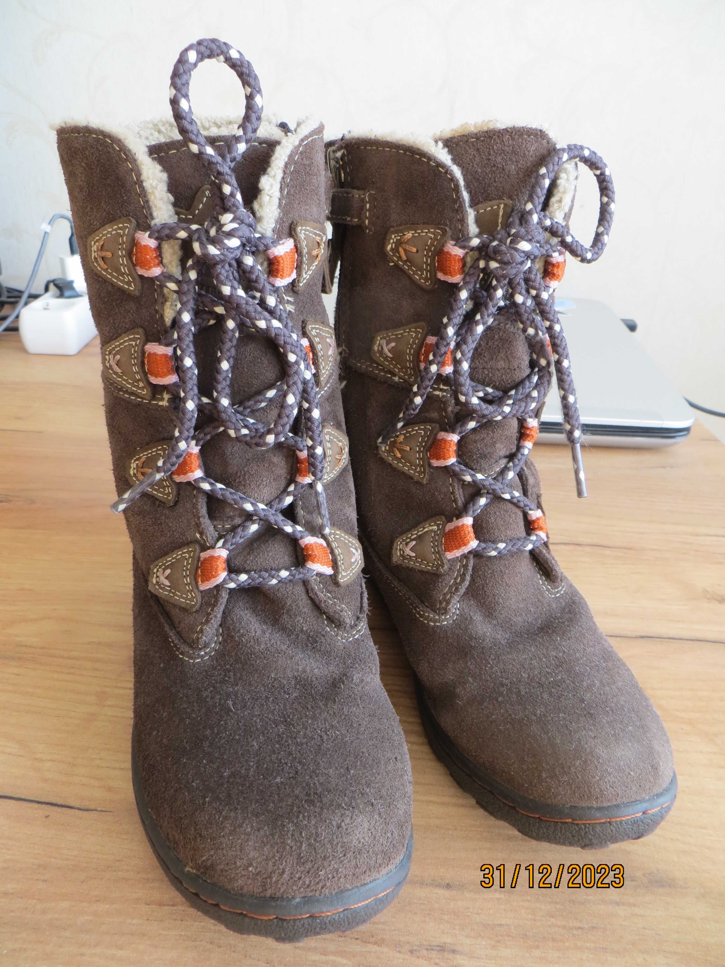 Timberland дитячі зимові черевички 33-34 розмір.