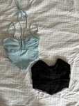 Conjunto de Bodies Elegantes – Azul Claro & Preto