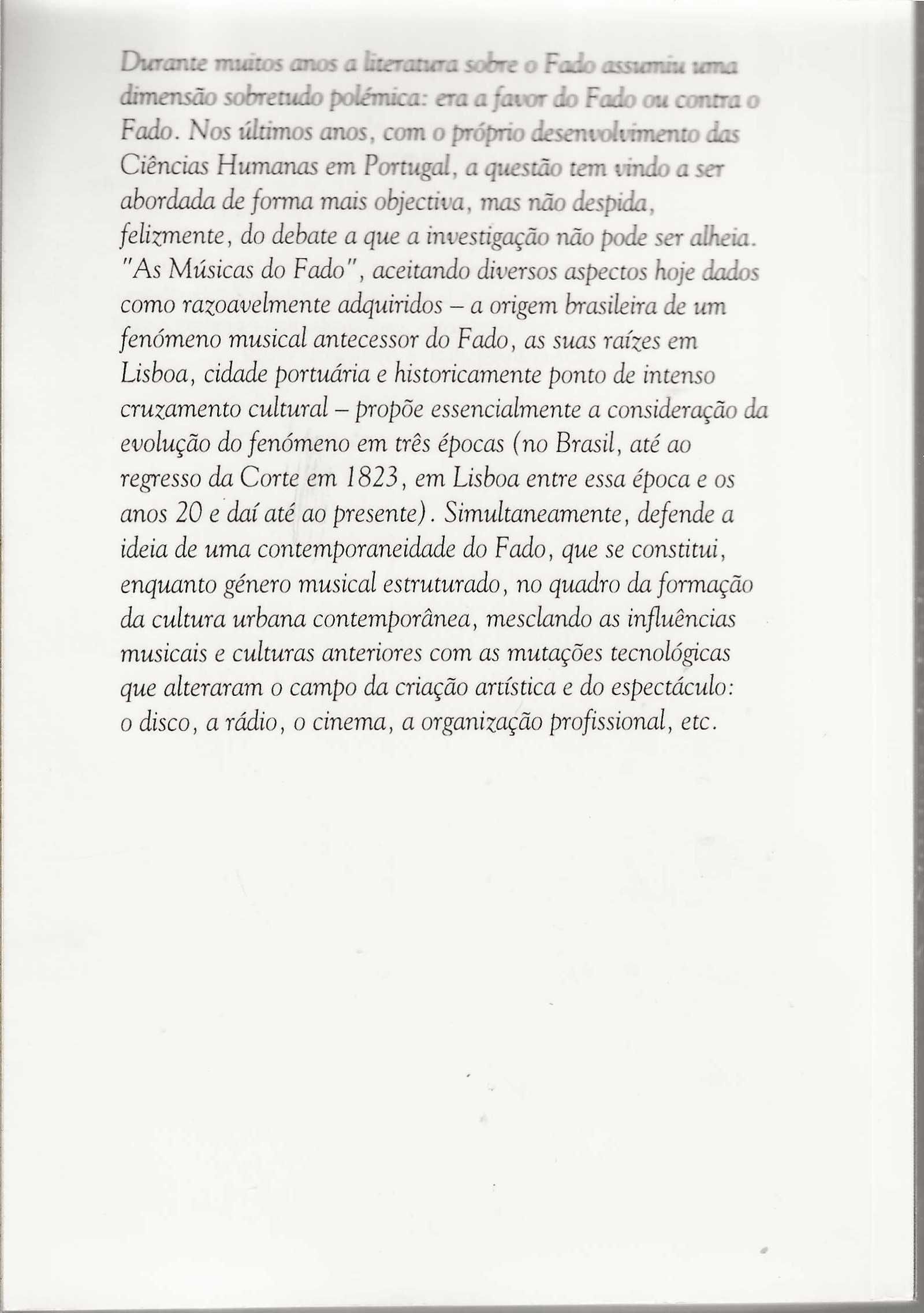 As Músicas Do Fado – Edição fac-símile de 1994