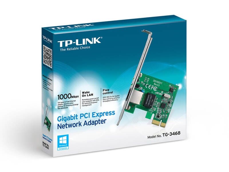 Karta sieciowa TP-LINK TG-3468 (PCI; 1x 10/100/1000Mbps)
