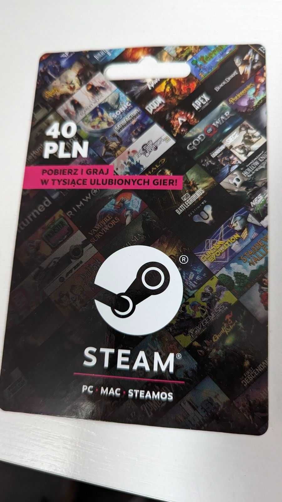 Karta podarunkowa STEAM 40 zł (Szybkie Dostarczenie)