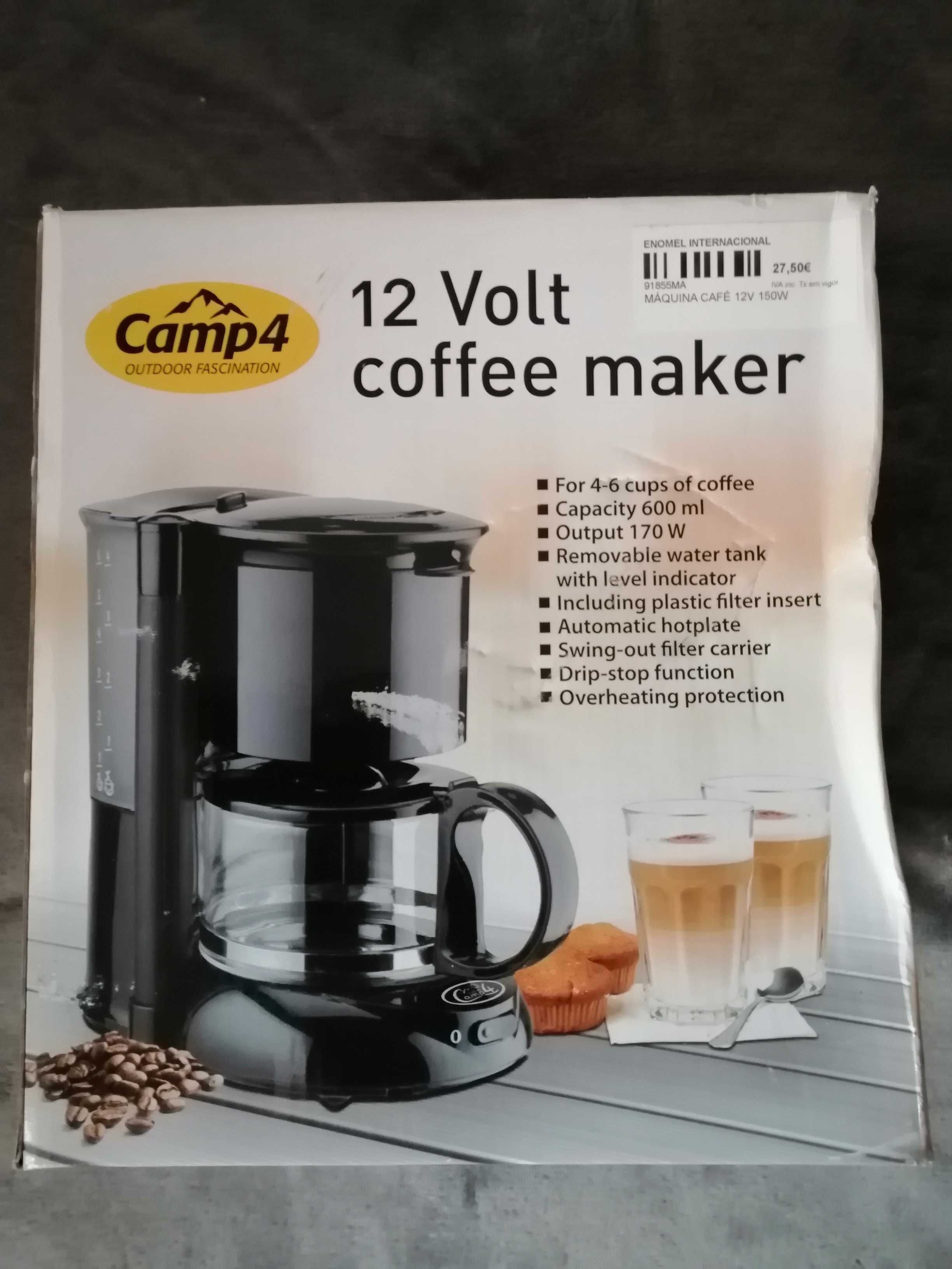 Máquina de café 12V nova