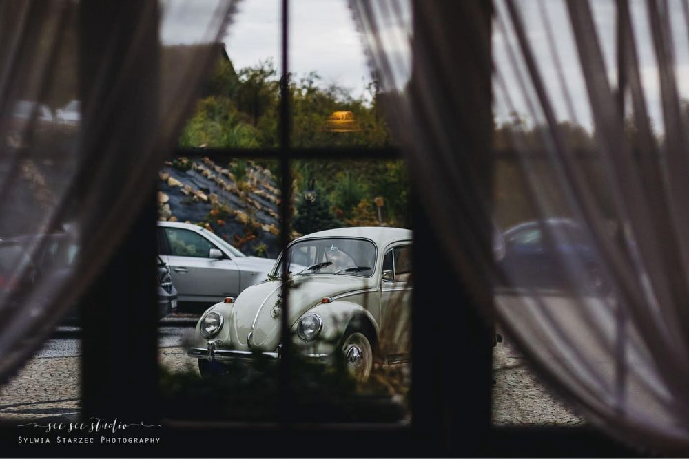 Garbus do ślubu klasyk boho Vw garbus wynajem vintage retro piekny