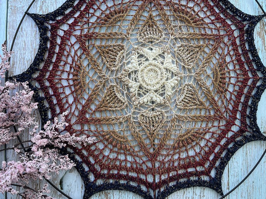 Mandala szydełkowa 50 cm