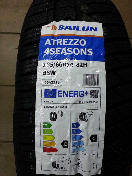 Opony całoroczne wielosezonowe 185/60r14 82H Sailun Atrezzo 4SEASONS