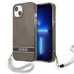 Etui Guess Translucent Strap Na Iphone 13 Mini - Czarne