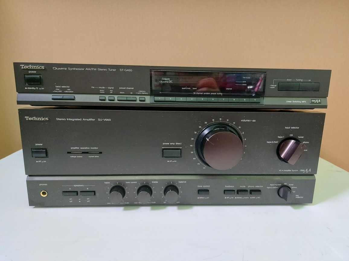 wzmacniacz Technics SU-V660 + tuner Technics ST-G460