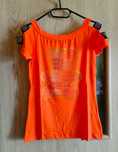 Freestyle bluzka miś Orange cyrkonie Nowa uni l/xl