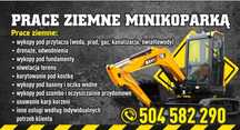 Minikoparka prace ziemne